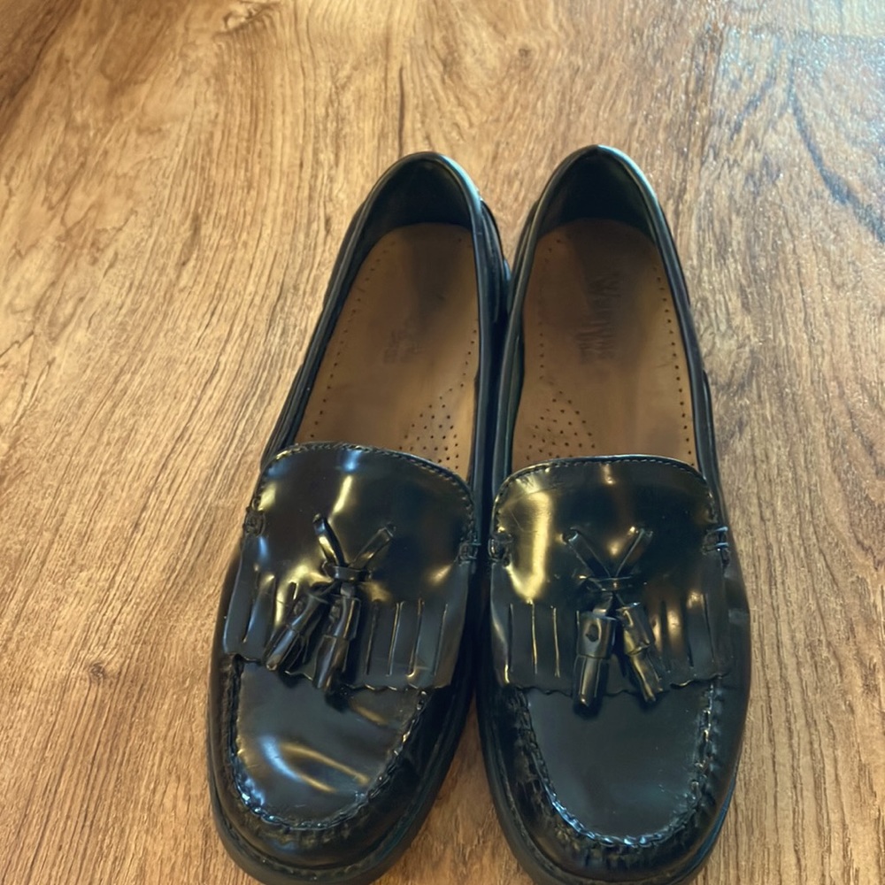 Bass Black Tassel Loafers